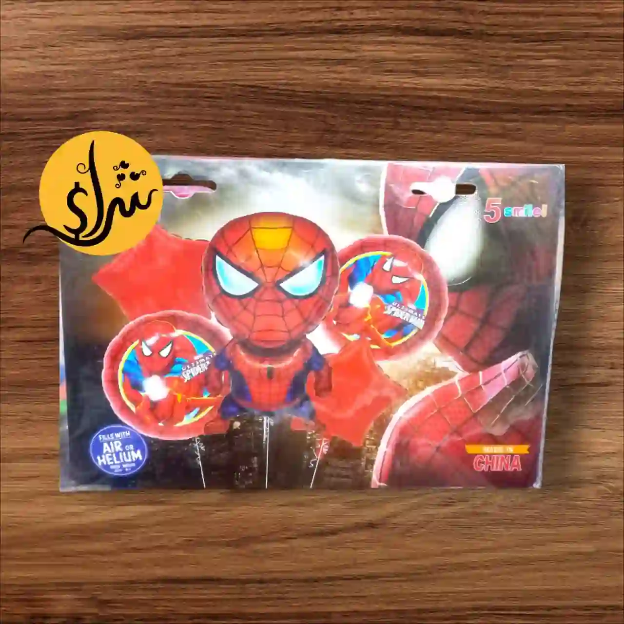 Spider Man Helium Foil Balloon Set 5 pieces